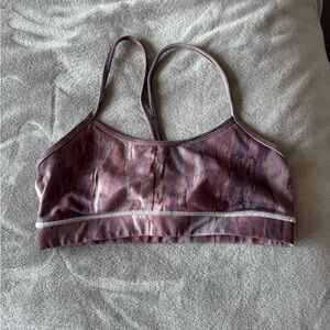 lululemon athletica Marbled Purple Sports Bra